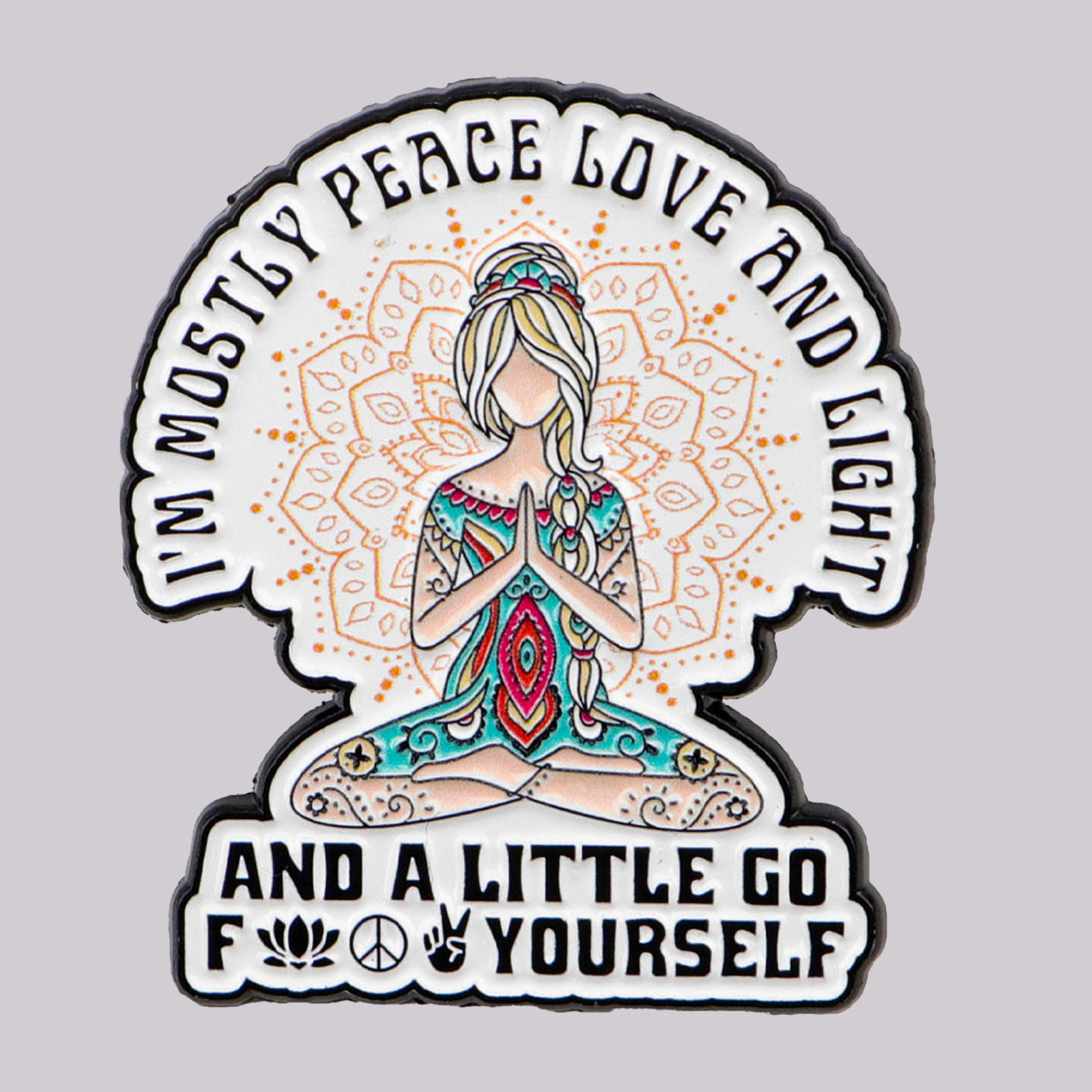 Women Accessories Quotes - Funny Yoga Enamel Pins Humorous Quote