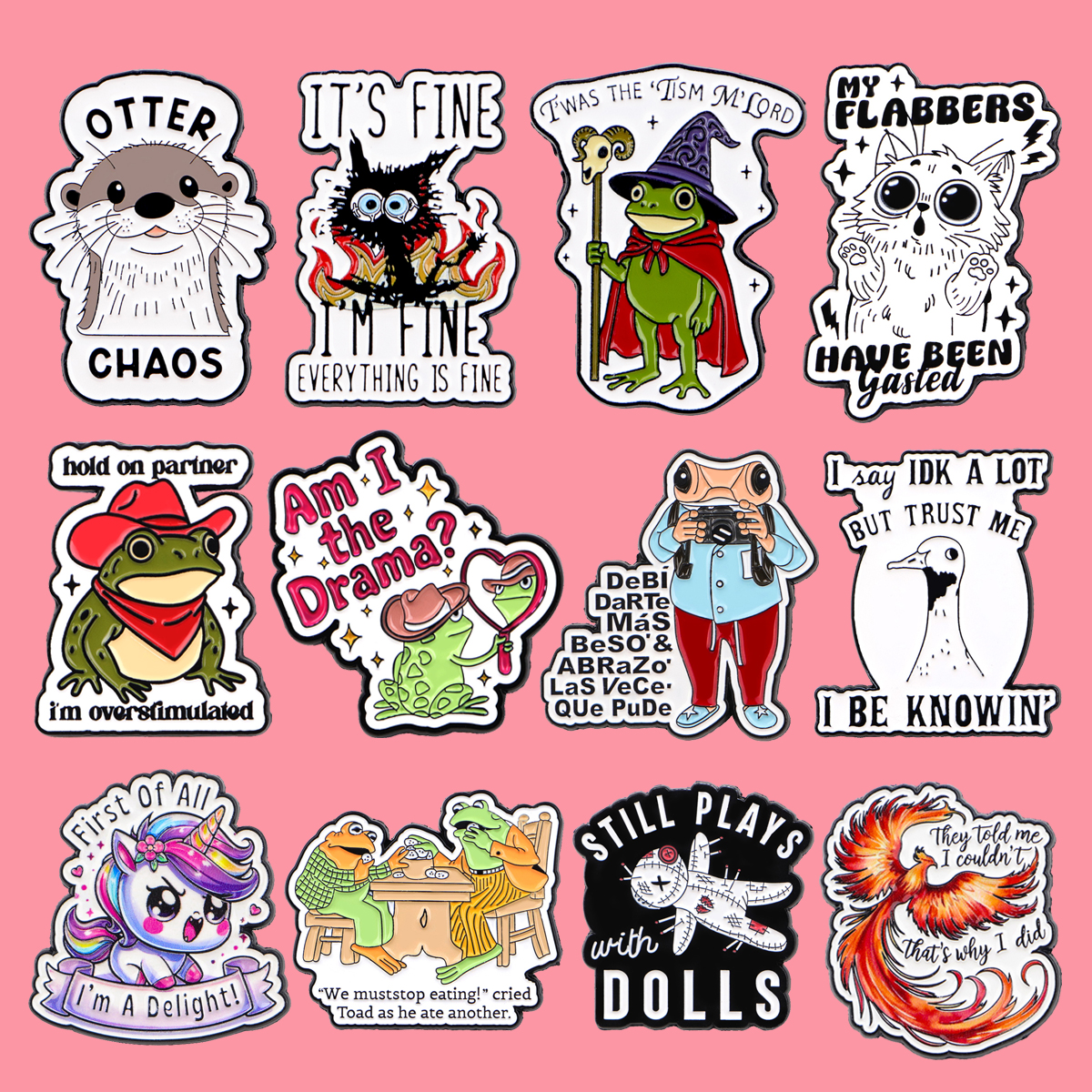 Women Accessories Quotes - Cute Frog Animals Enamel Pin Cartoon