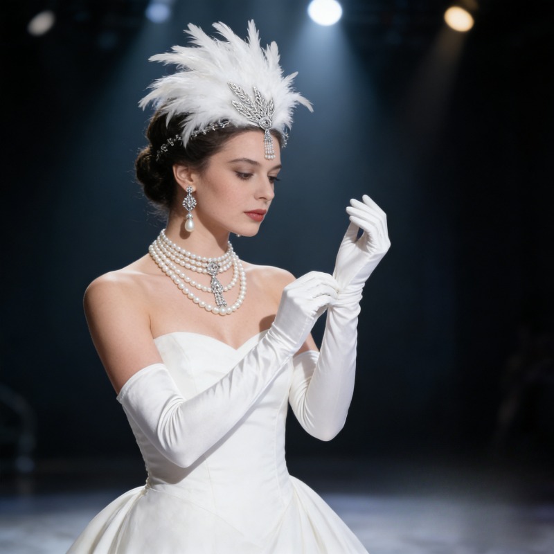Women'S Essential Accessories - 1920s Gatsby Party White Feather Headdress