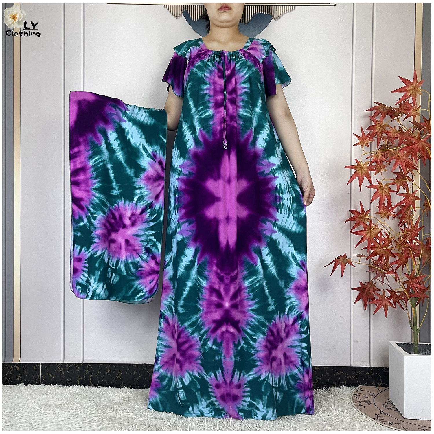 Women Accessories Dubai - 2025 Muslim Cotton Abayas Short Sleeve
