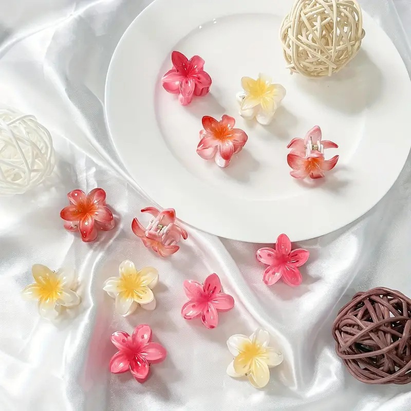 Women Accessories Sale - 4CM candy color egg flower grab