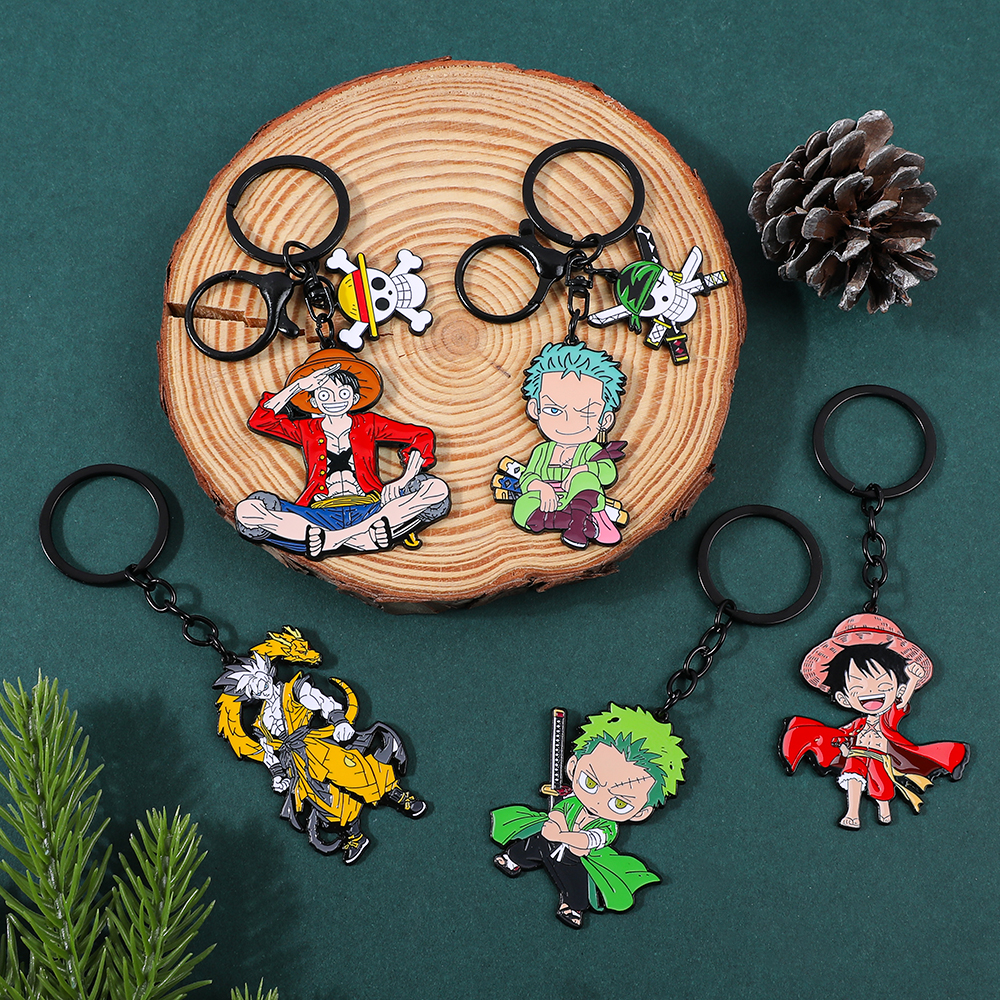 Women'S Accessories Rings - One Piece Anime Keychain Featuring Monkey