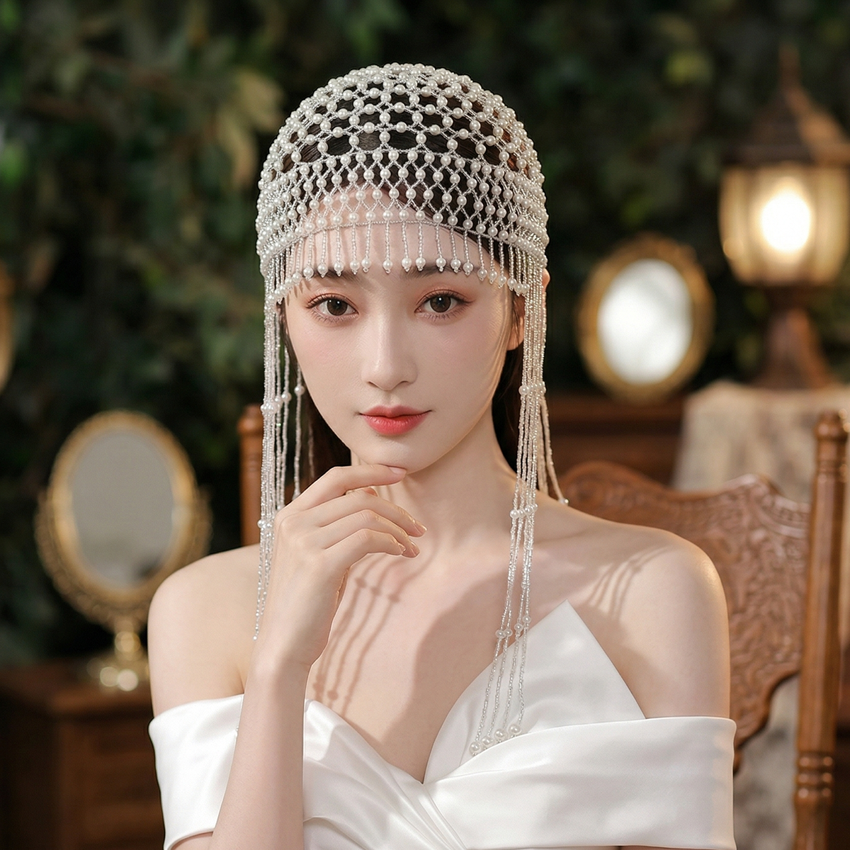 Luxury Pearls Beaded Headwrap  - مراجعة Women'S Accessories List وسعره
