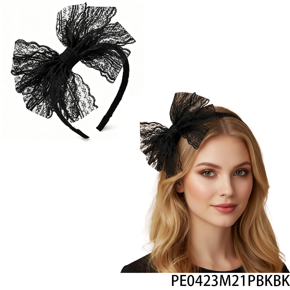 PESENAR 80s Retro Black Lace B - مراجعة Women'S Accessories In The 80S وسعره
