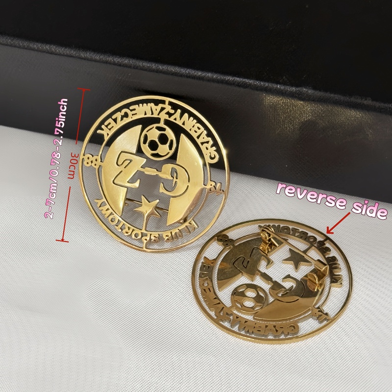 Custom Logo Brooch Simple Crea - مراجعة Women Accessories Logo وسعره
