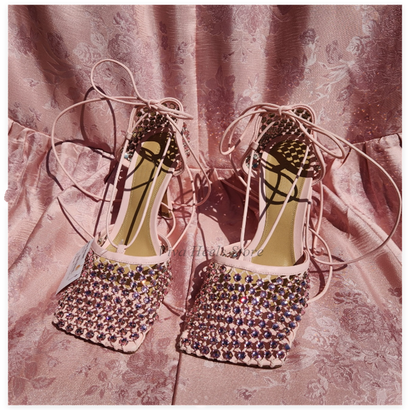 Square Toe Mesh Dimaond Lace u - مراجعة Women'S Accessories Trends 2025 وسعره