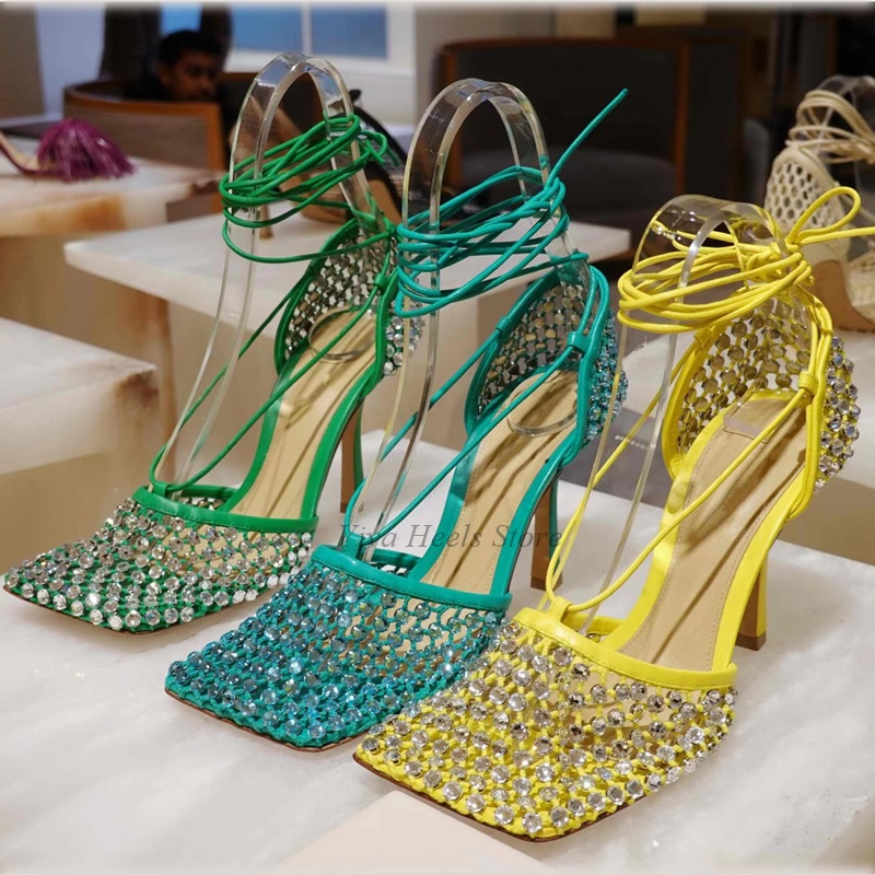 Square Toe Mesh Dimaond Lace u - مراجعة Women'S Accessories Trends 2025 وسعره