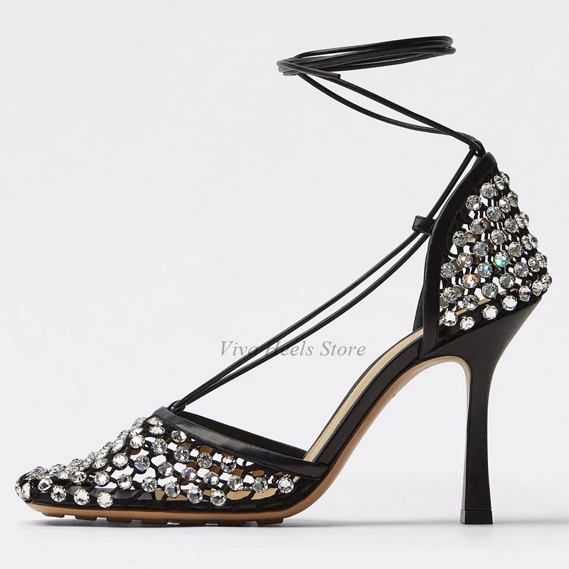 Square Toe Mesh Dimaond Lace u - مراجعة Women'S Accessories Trends 2025 وسعره