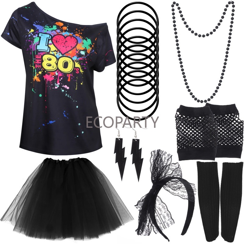 80s Fancy Dress Accessories Wo - مراجعة Women'S Accessories In The 80S وسعره