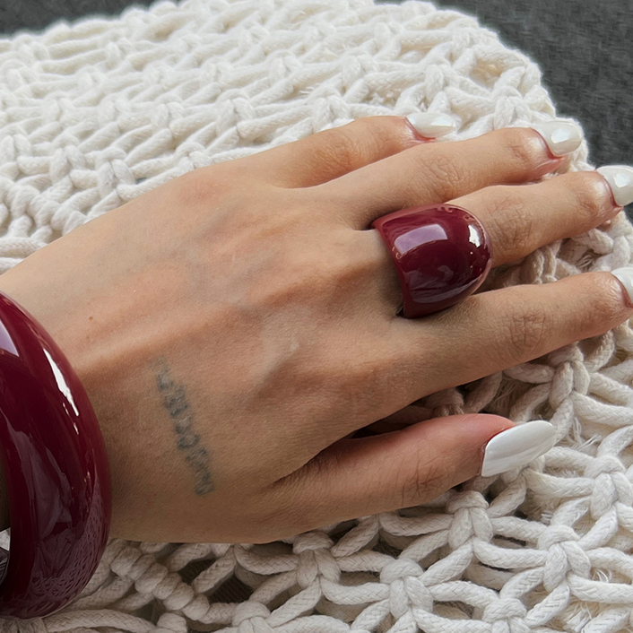 Irregular Resin Ring for Women - مراجعة Women'S Accessories Rings وسعره