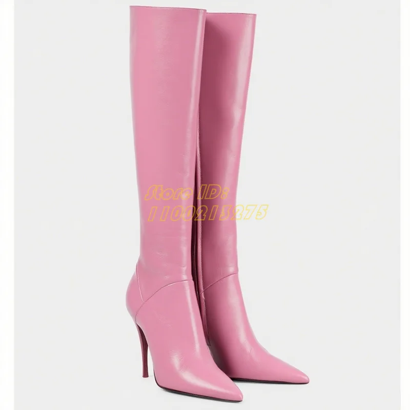 Matte Leather Knee High Boots  - مراجعة Women'S Accessories Trends 2025 وسعره