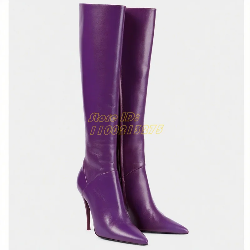 Matte Leather Knee High Boots  - مراجعة Women'S Accessories Trends 2025 وسعره