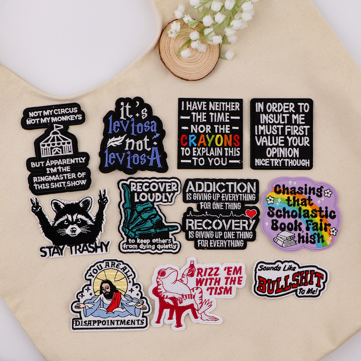 Quotes Patches On Clothes Funn - مراجعة Women Accessories Quotes وسعره