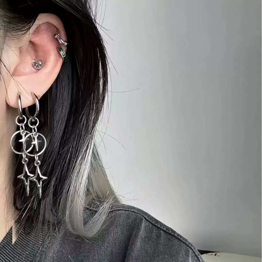 Personalized Punk Cross Star P - مراجعة Women'S Accessories In The 90S وسعره