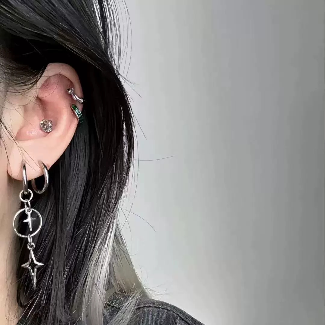 Personalized Punk Cross Star P - مراجعة Women'S Accessories In The 90S وسعره