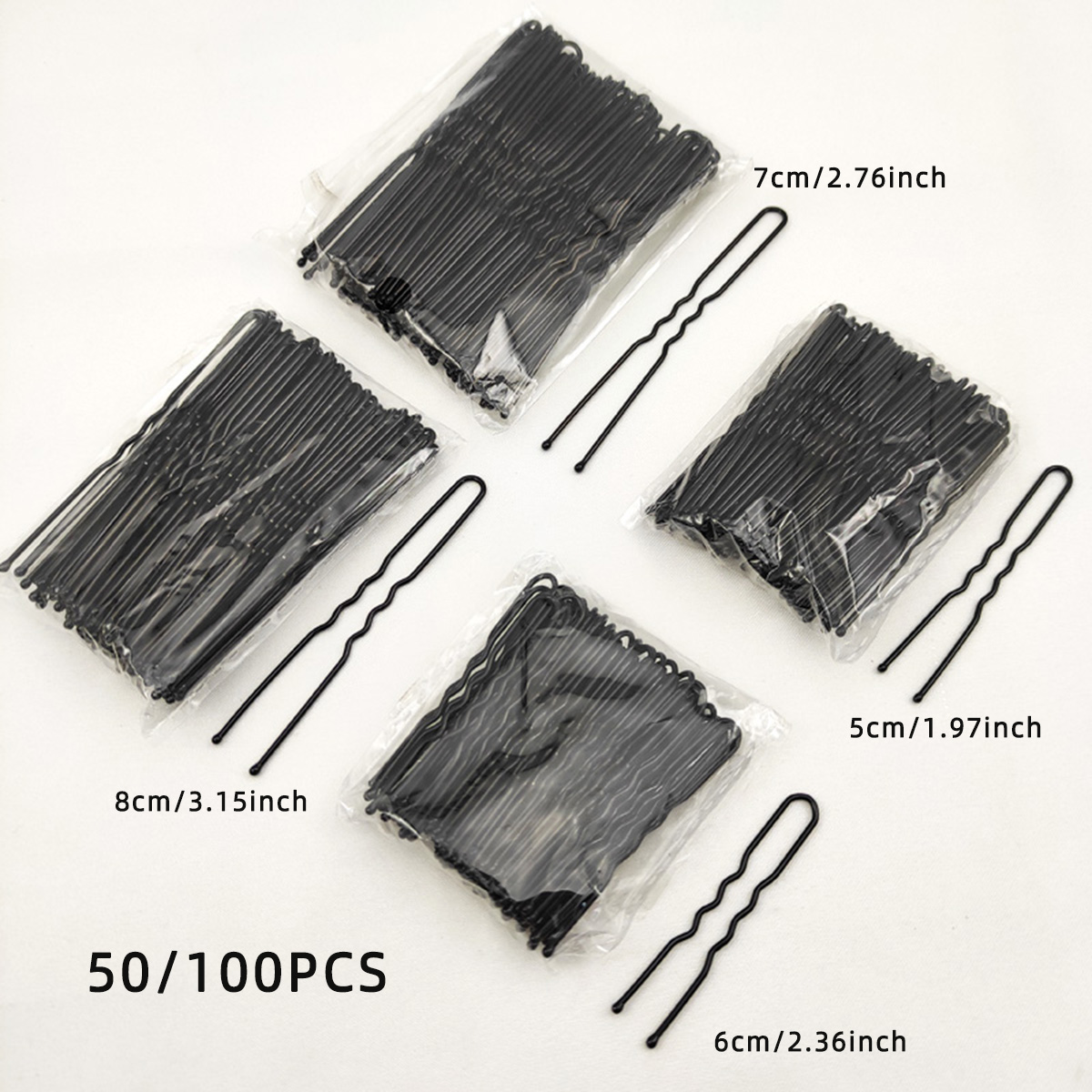 50/100 PCS Women 5/6/7/8 cm Ha - مراجعة Women'S Accessories List وسعره