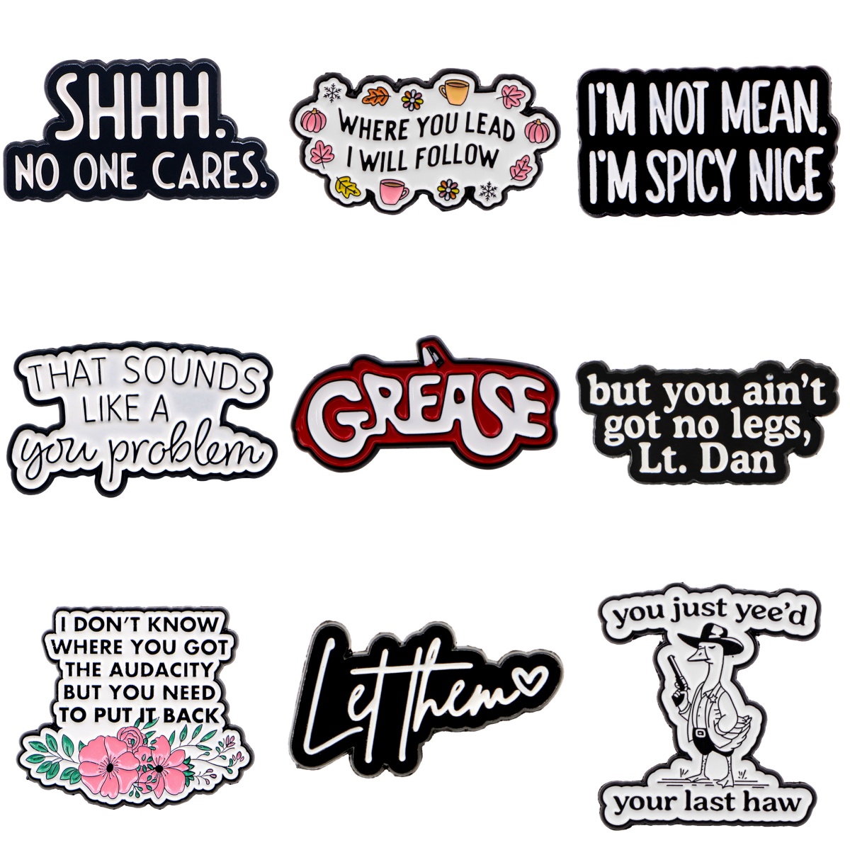 I DON'T KNOW Brooches For Wome - مراجعة Women Accessories Quotes وسعره