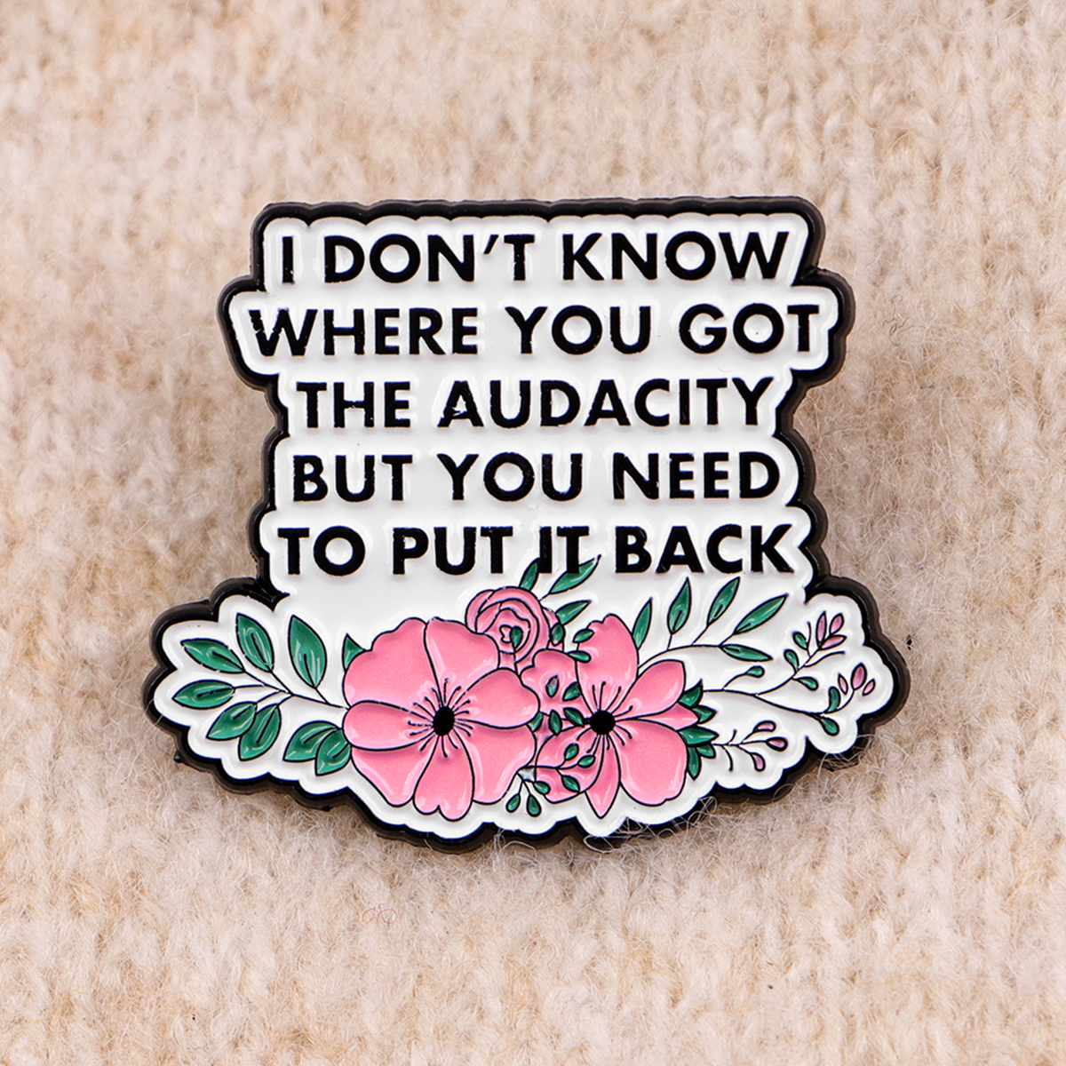 I DON'T KNOW Brooches For Wome - مراجعة Women Accessories Quotes وسعره