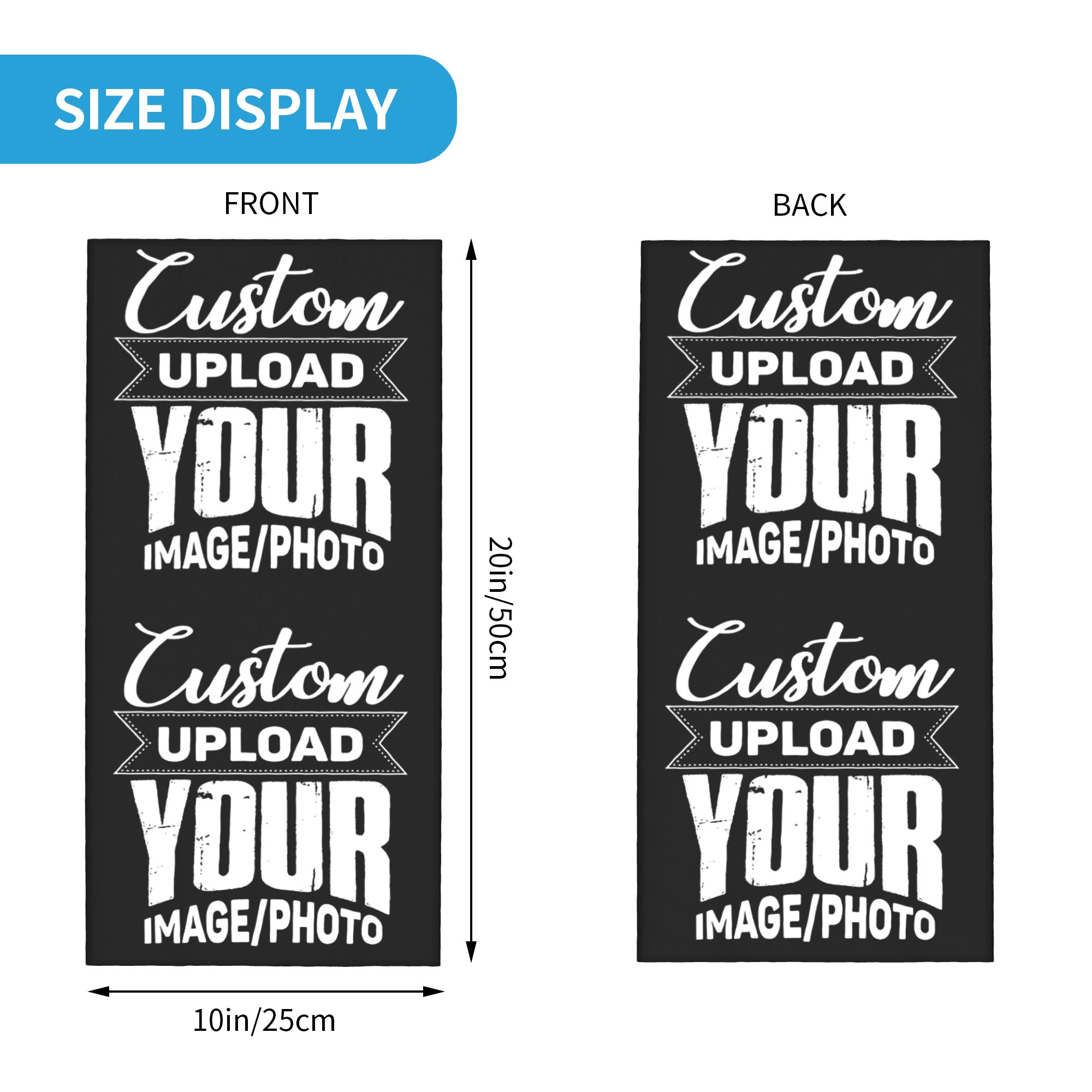 Custom Your Design Here Bandan - مراجعة Women Accessories Logo وسعره