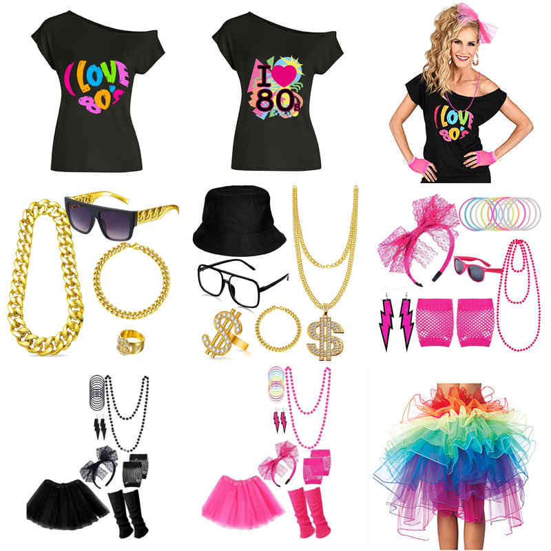 80s Fancy Dress Accessories Re - مراجعة Women'S Accessories In The 80S وسعره
