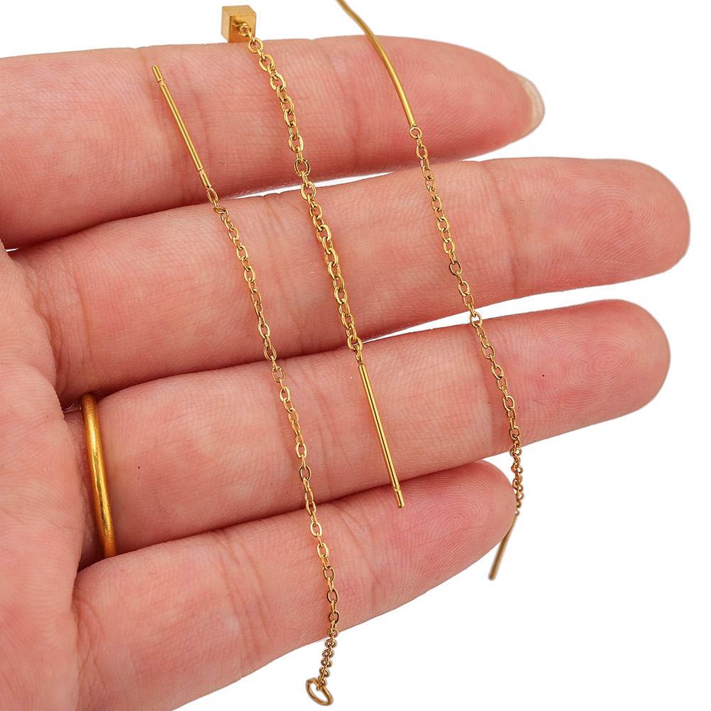 10pcs Stainless Steel Long Ear - مراجعة Women Accessories Chain وسعره