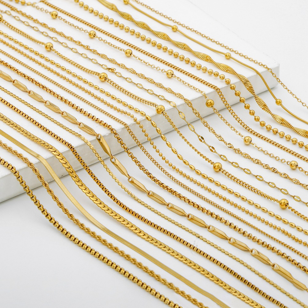 10pcs/Lot 45cm Stainless Steel - مراجعة Women Accessories Chain وسعره