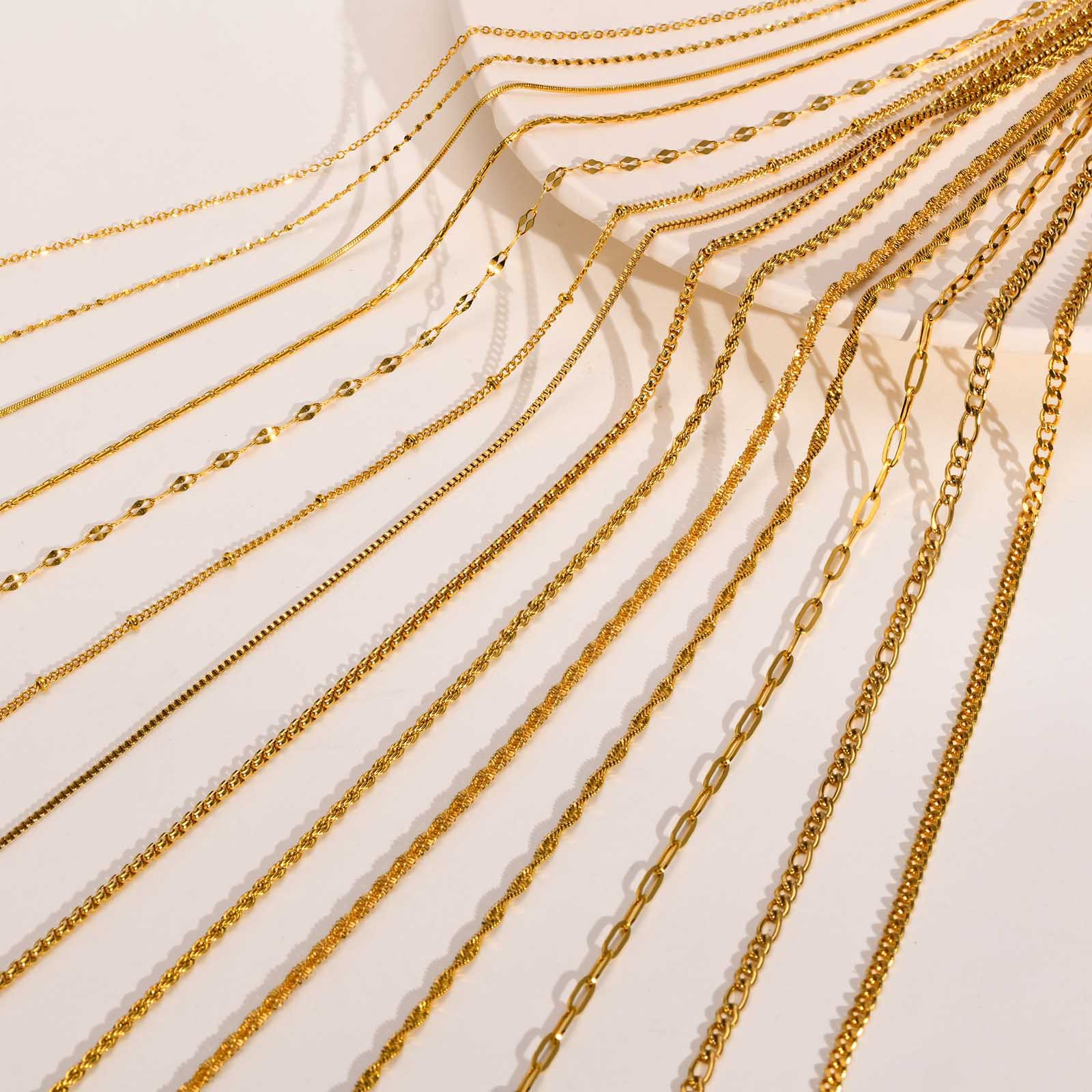 10pcs/Lot 45cm Stainless Steel - مراجعة Women Accessories Chain وسعره