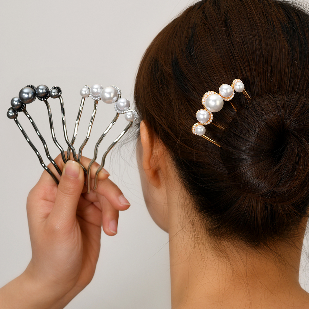 A U-shaped fixed hairpin for a - مراجعة Women'S Accessories List وسعره