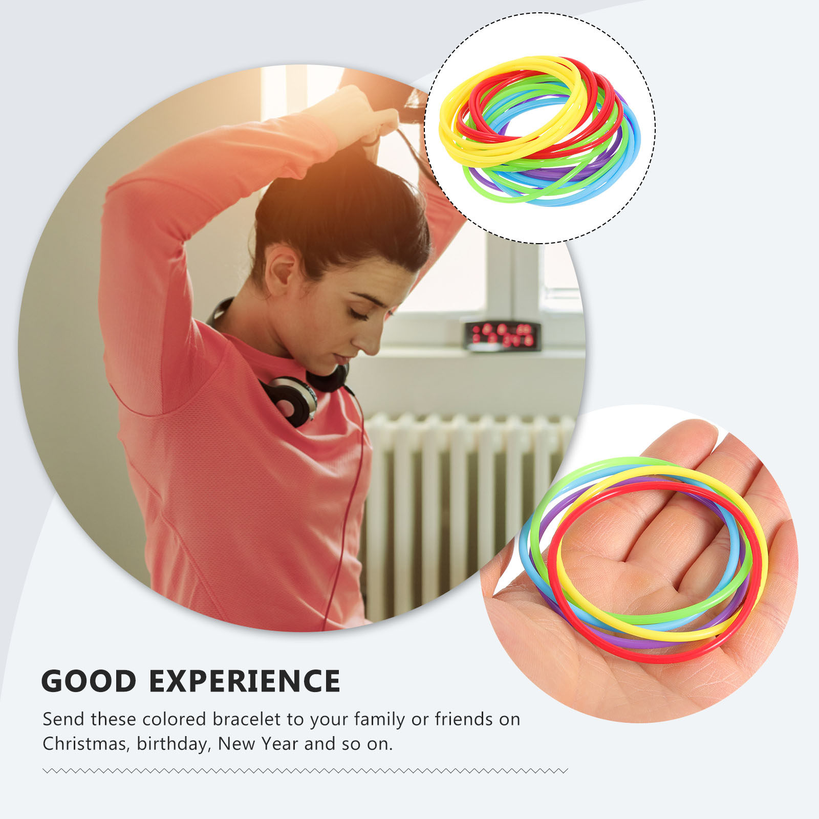 25Pcs Colored Silicone Jelly B - مراجعة Women'S Accessories In The 80S وسعره