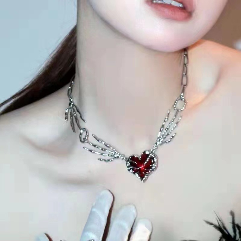 Gothic Vintage Y2K Red Glass H - مراجعة Women'S Accessories In The 90S وسعره
