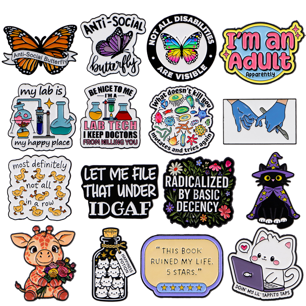 I'm an Adult Apparently Lapel  - مراجعة Women Accessories Quotes وسعره
