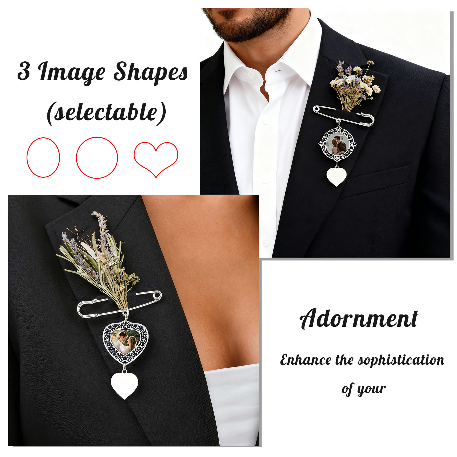 Custom Picture Badge Brooches  - مراجعة Women Accessories Logo وسعره