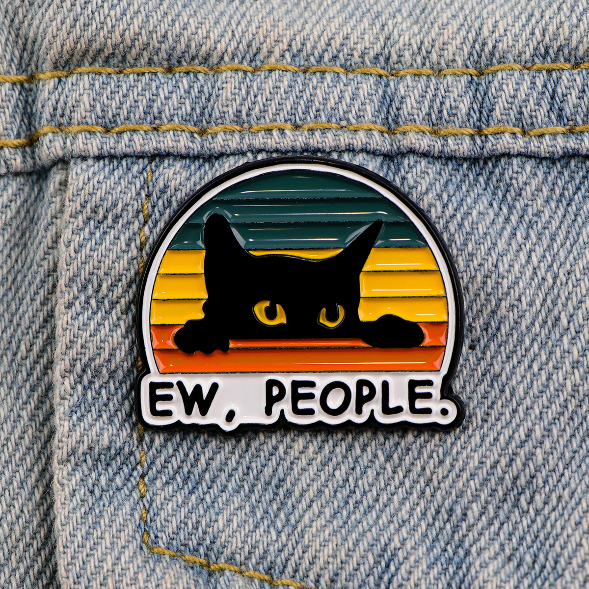 EW PEOPLE Enamel Pin Funny Sar - مراجعة Women Accessories Quotes وسعره