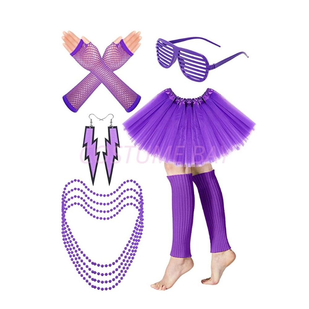 PESENAR Womens Neon 80s Tutu S - مراجعة Women'S Accessories In The 80S وسعره