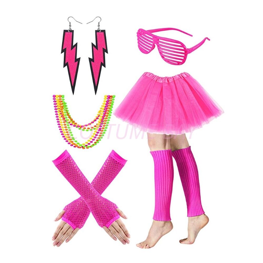 PESENAR Womens Neon 80s Tutu S - مراجعة Women'S Accessories In The 80S وسعره
