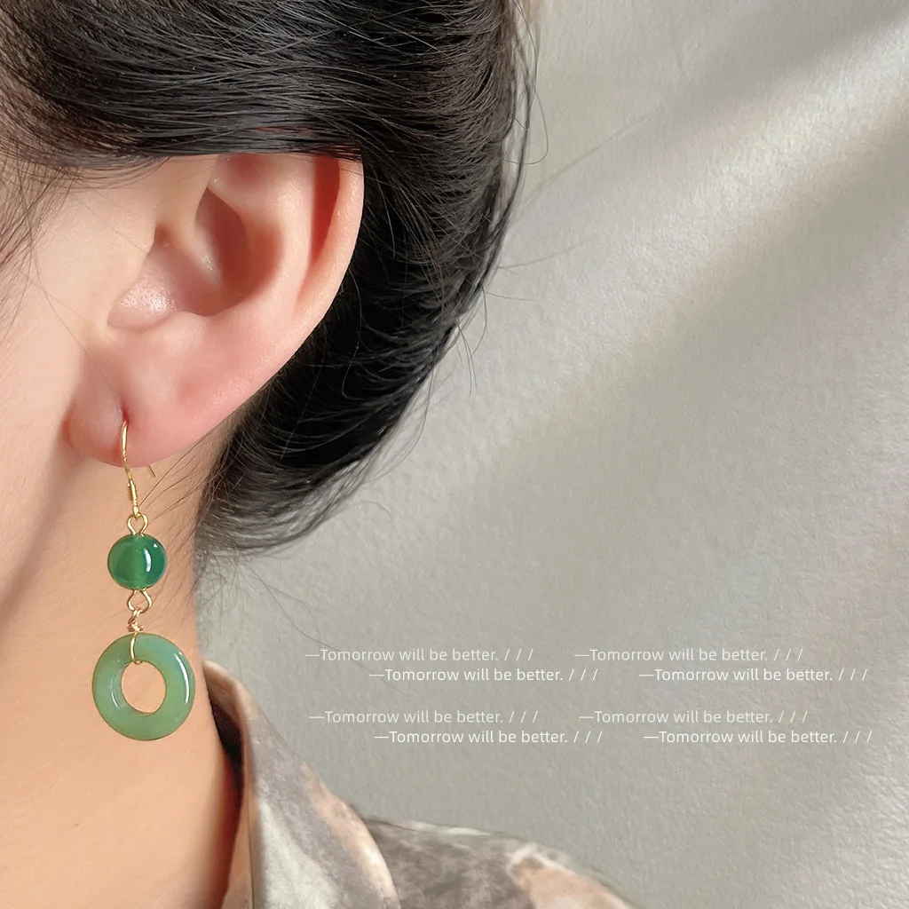 Green Real Jade Ring Earrings  - مراجعة Women'S Accessories Rings وسعره