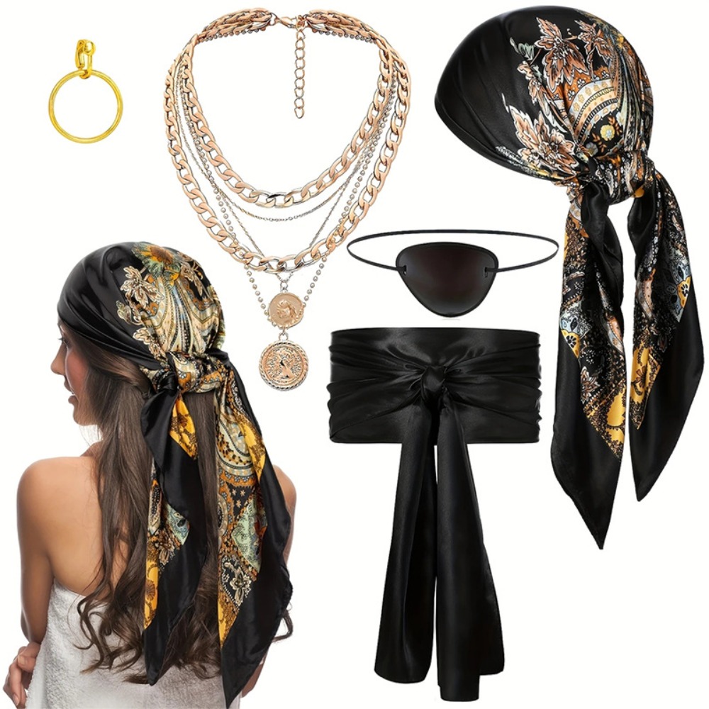 Pirate Costume Accessory Set 5 - مراجعة Women'S Essential Accessories وسعره