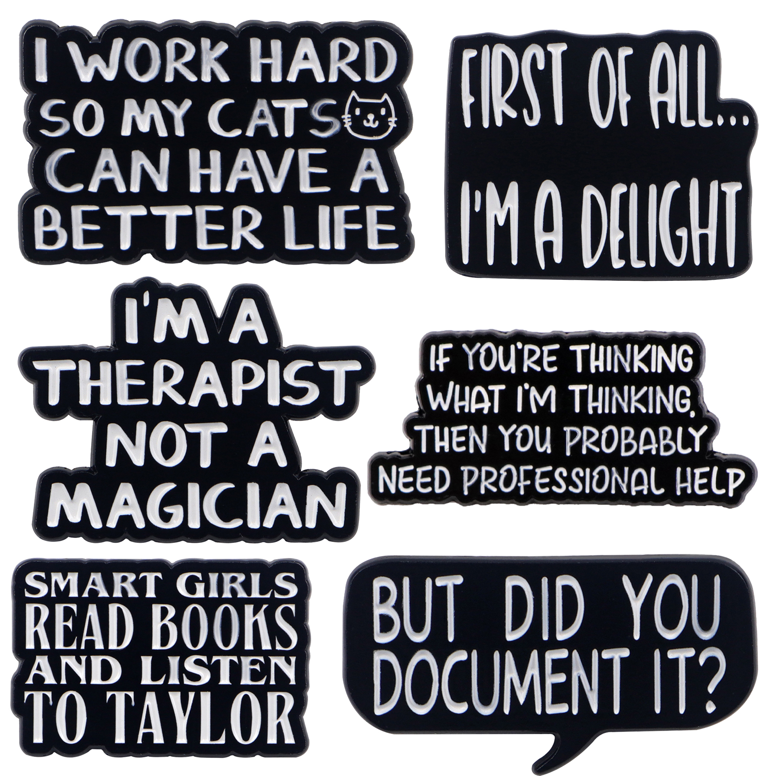 Satirical Quotes Enamel Pin Ba - مراجعة Women Accessories Quotes وسعره