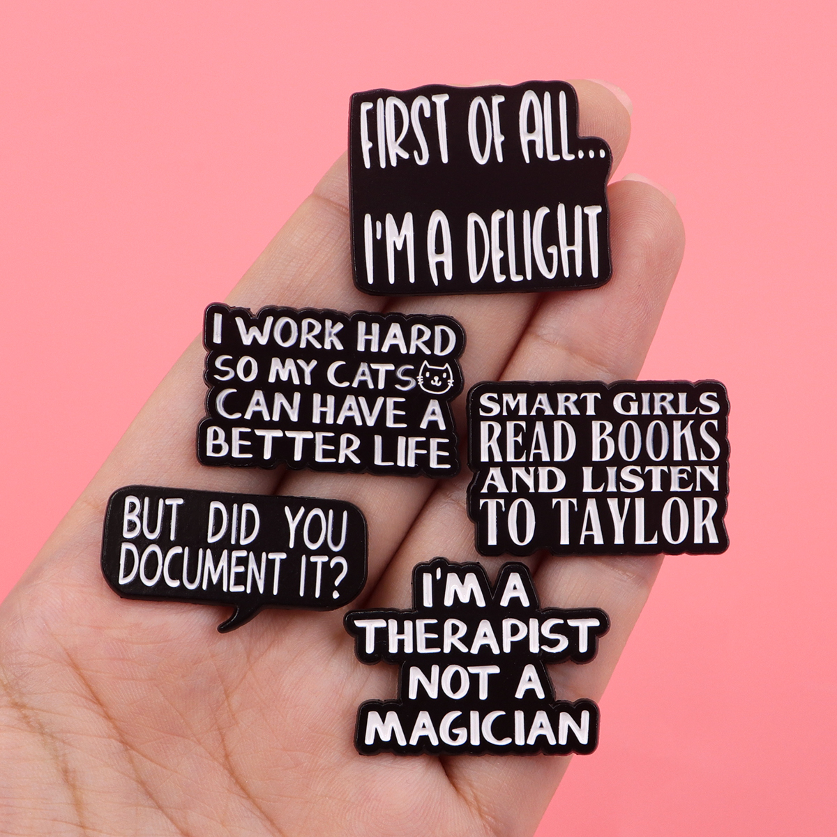 Satirical Quotes Enamel Pin Ba - مراجعة Women Accessories Quotes وسعره