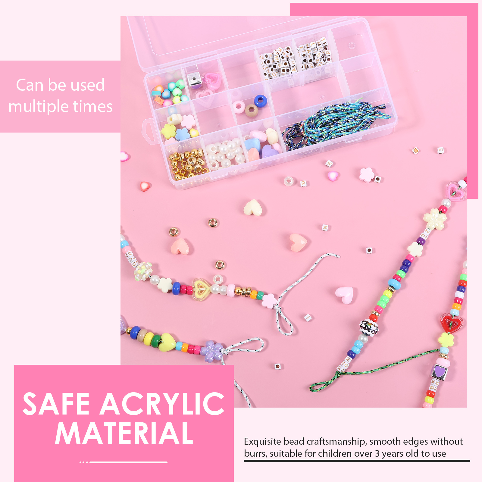 421PCS Beaded Keychain Making  - مراجعة Women Accessories Chain وسعره