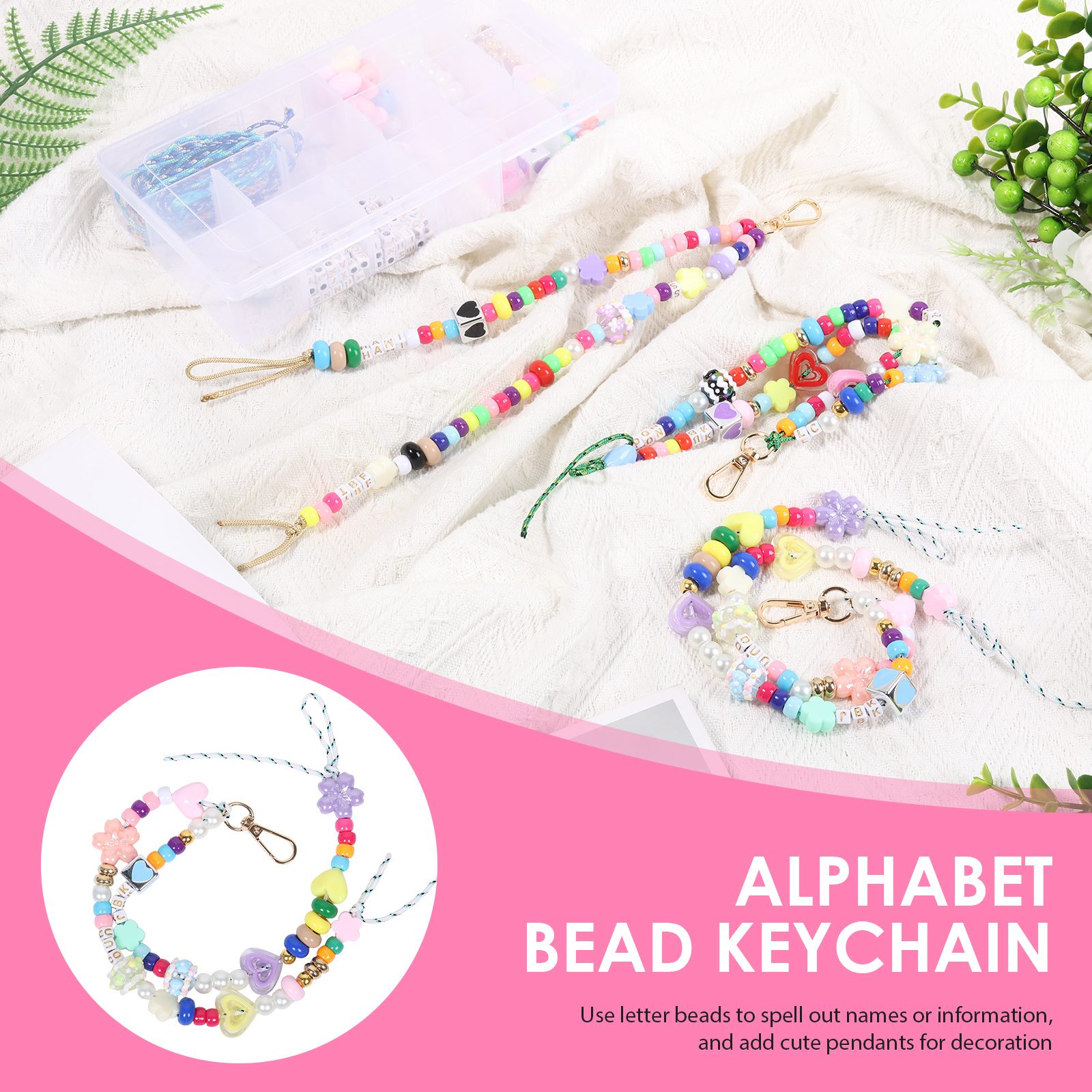 421PCS Beaded Keychain Making  - مراجعة Women Accessories Chain وسعره