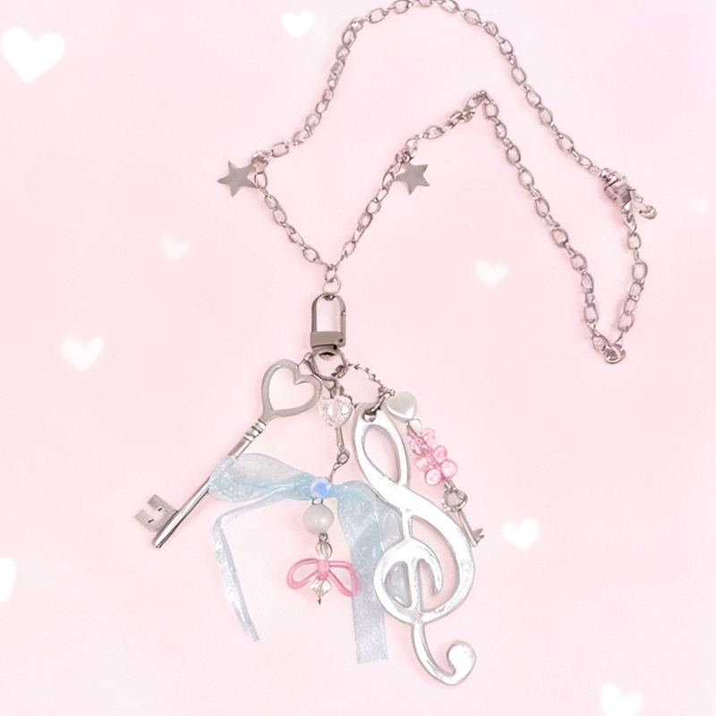 Y2K Jewelry Note Bear Bow Pend - مراجعة Women'S Accessories In The 90S وسعره