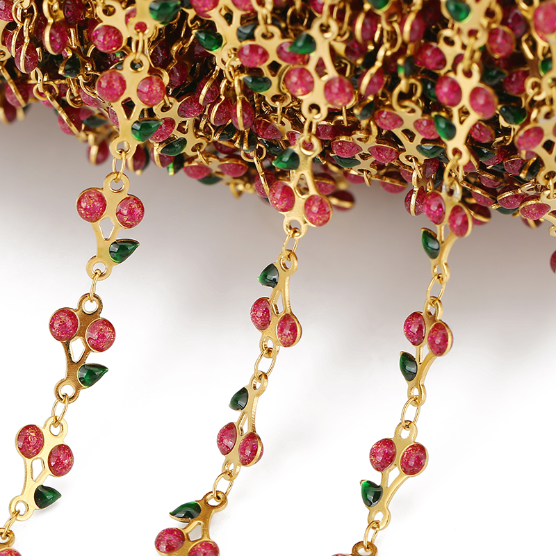 1 Meter Stainless Steel Enamel - مراجعة Women Accessories Chain وسعره