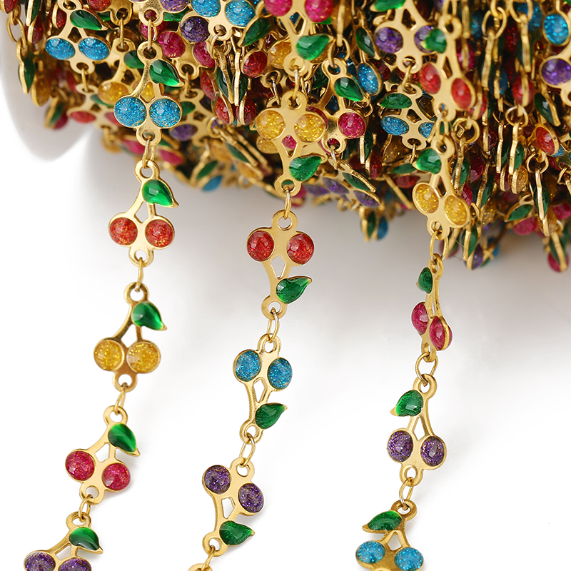 1 Meter Stainless Steel Enamel - مراجعة Women Accessories Chain وسعره