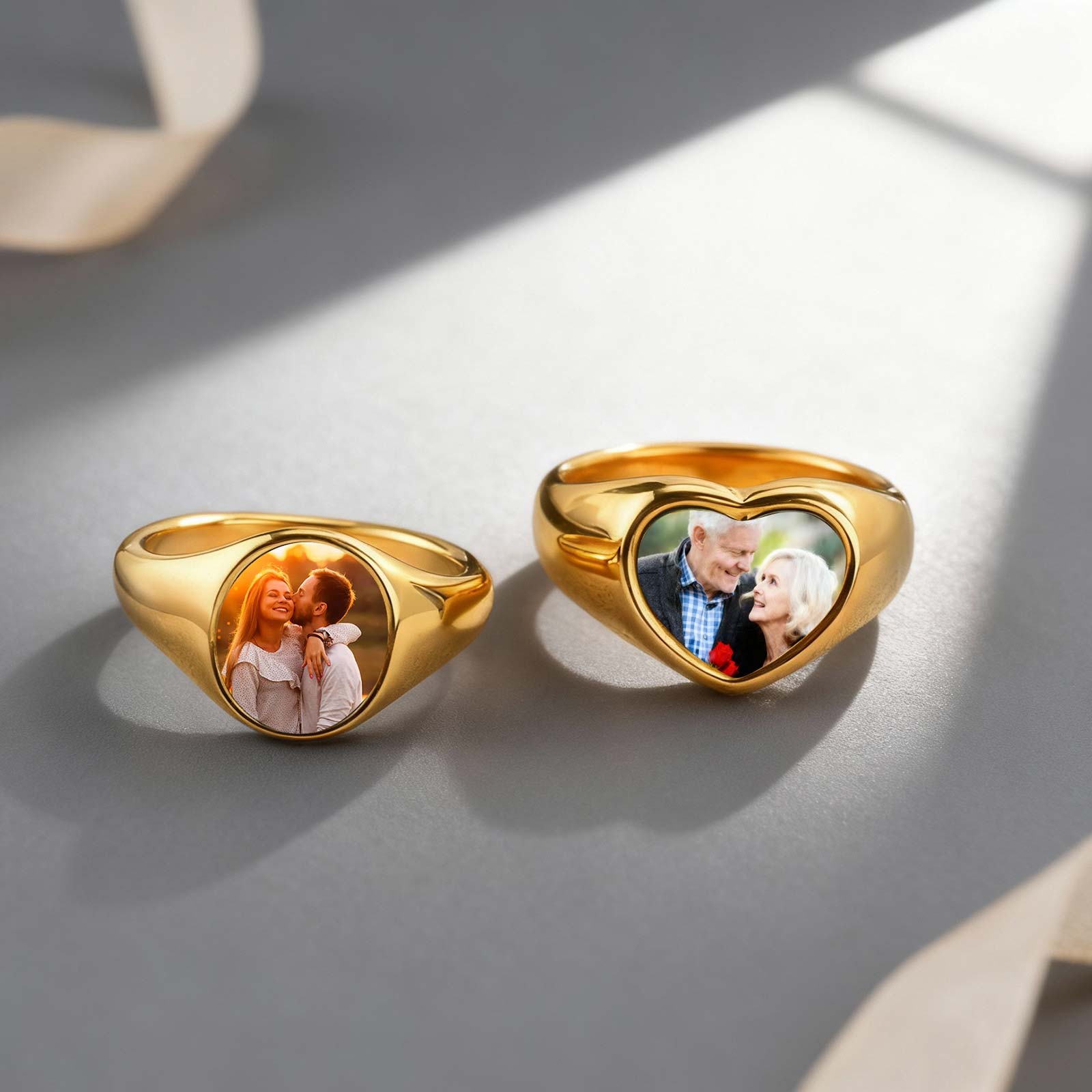 Custom Photo Signet Ring for W - مراجعة Women Accessories Logo وسعره
