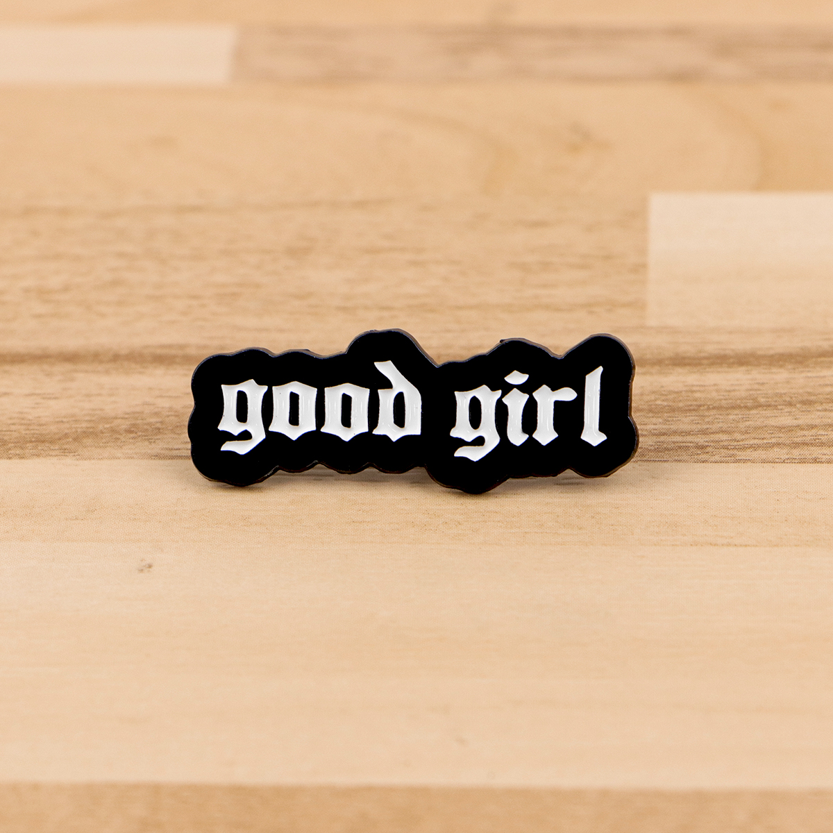 “Good Girl” Quotes Enamel Pin  - مراجعة Women Accessories Quotes وسعره