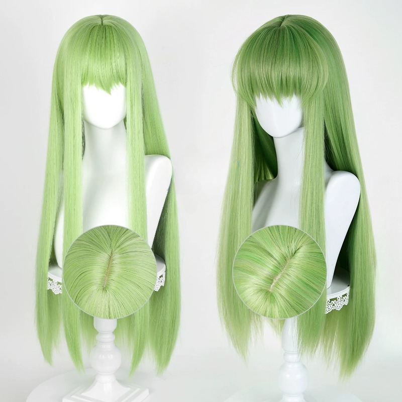 Anime CC Cosplay Green Wig Lon - مراجعة Women'S Accessories List وسعره