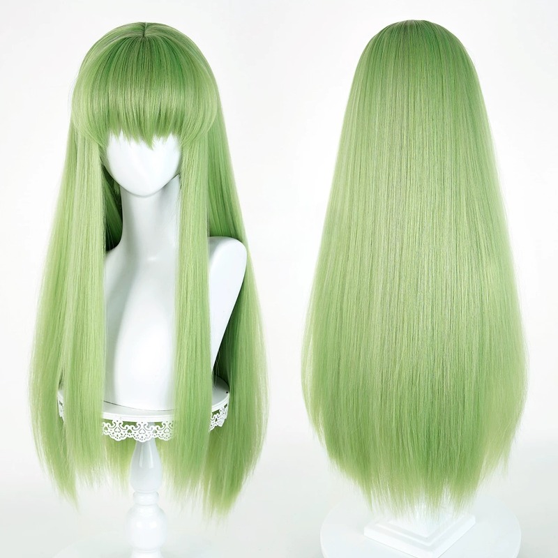 Anime CC Cosplay Green Wig Lon - مراجعة Women'S Accessories List وسعره