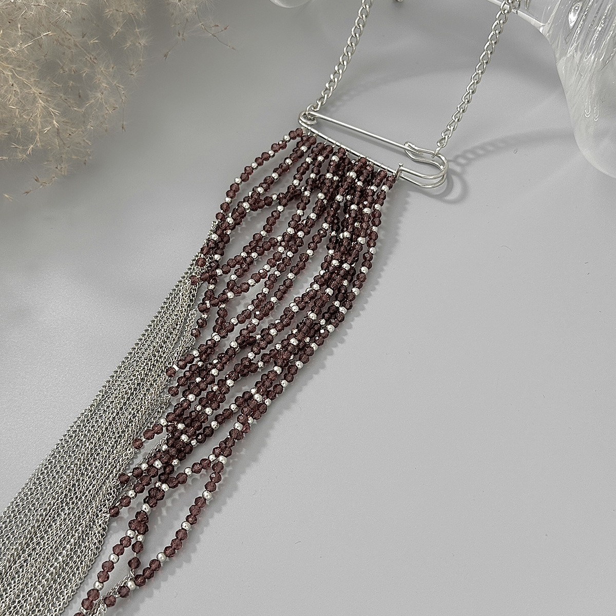 Silver Color Tassel Chain Broo - مراجعة Women Accessories Chain وسعره