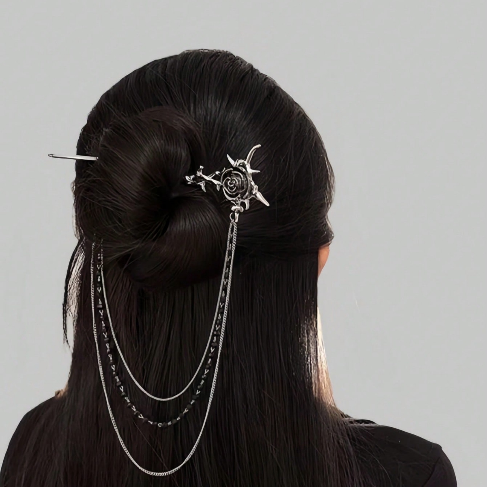 1PC Gothic Punk Thorn Rose Tas - مراجعة Women Accessories Chain وسعره